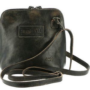 Bed Stu Ventura Black Leather Crossbody Bag New